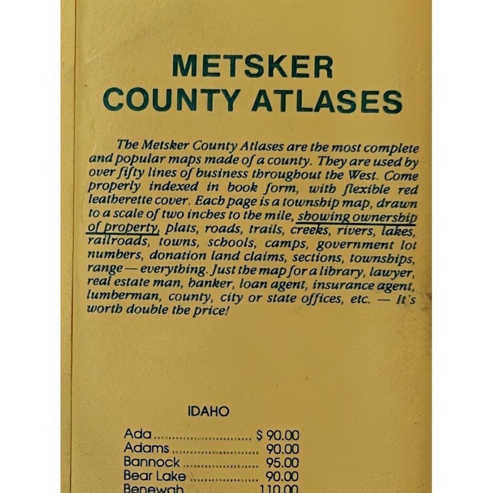 Vintage Washington State Map Lot Metsker's Mason Ferry County San Juan Islands - Picture 11 of 12